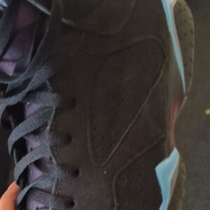 Jordan Black and Purple Sneakers